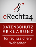 erecht24 siegel datenschutz rot -